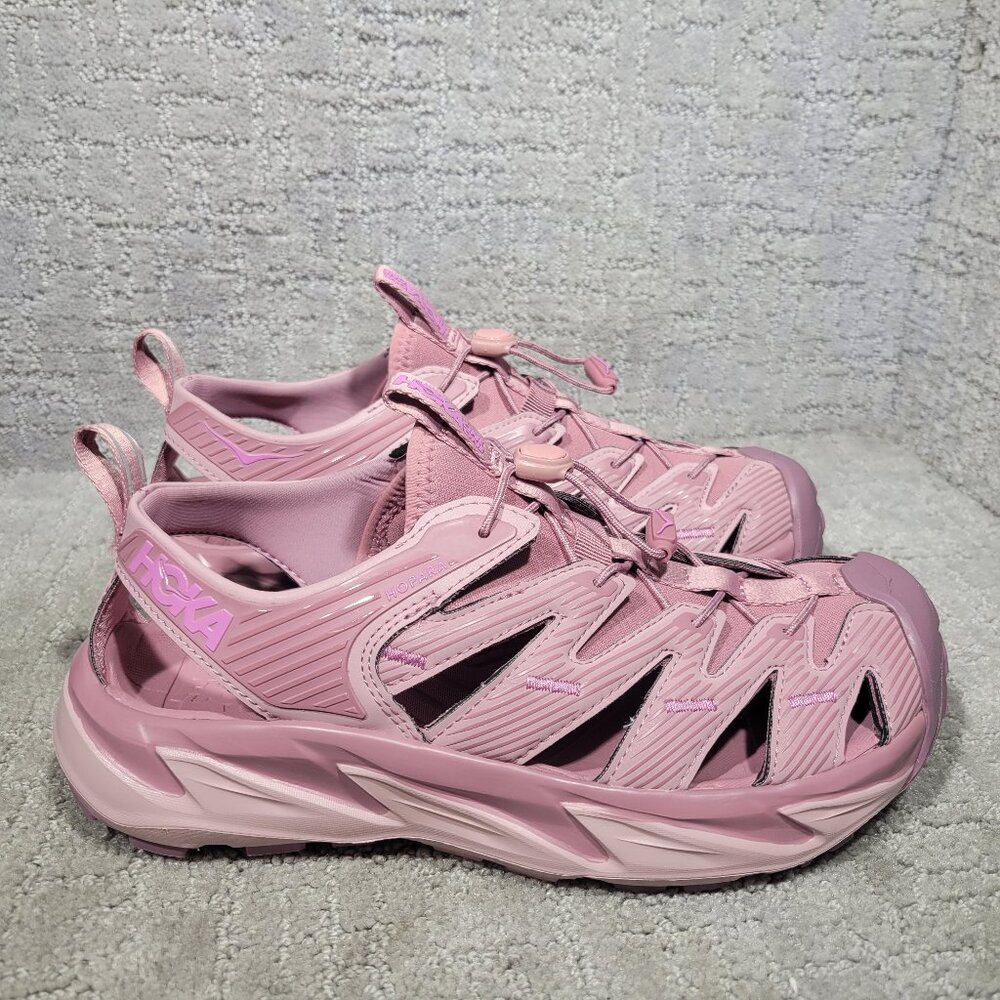 Hoka One One Hopara Women's Size US 8.5 Pale Mauve Synthetic Hiking Sandals. - Picture 1 of 12